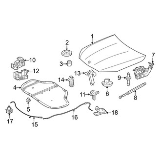 Mercedes-Benz OE - Hood & Components (Sport Utility Coupe 254.347 Body Code / 254.380 Body Code / 254.387 Body Code)