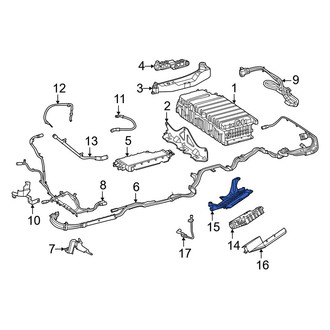 Mercedes-Benz OE - Upper Drive Motor Battery Pack Control Module Bracket