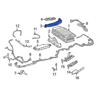 Mercedes-Benz OE - Center Left Drive Motor Battery Pack Bracket
