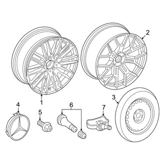 Mercedes-Benz OE - Wheels (21" Wheels), (Sport Utility Coupe 254.347 Body Code)