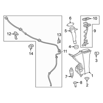 Mercedes-Benz OE - Windshield - Washer Components (Sport Utility Coupe 254.347 Body Code)