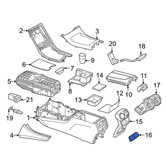 Mercedes-Benz OE - Rear Lower Console Panel