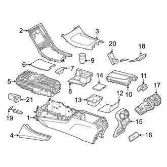 Mercedes-Benz OE - Console (Sport Utility Coupe 254.347 Body Code)