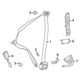 Mercedes-Benz OE - Restraint Systems - Front Seat Belts (Sport Utility Coupe 254.347 Body Code)