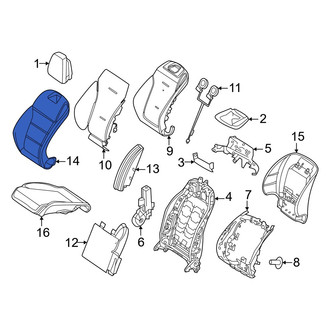Mercedes-Benz OE - Rear Left Seat Back Cushion Cover