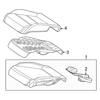 Mercedes-Benz OE - Seats & Tracks - Driver Seat Components (Seat Cushion), (Sport Utility Coupe 254.347 Body Code)