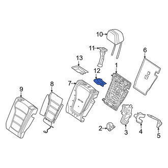 Mercedes-Benz OE - Rear Left Folding Seat Latch Release Handle Bezel