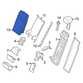 Mercedes-Benz OE - Rear Seat Armrest