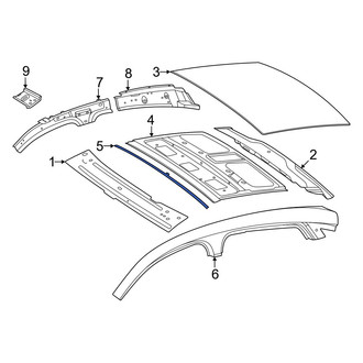 Mercedes-Benz OE - Roof Panel Seal
