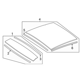 Mercedes-Benz OE - Roof - Sunroof (Glass & Components), (Sport Utility Coupe)
