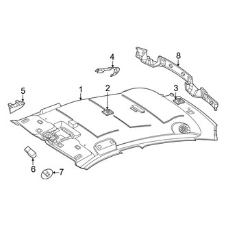 Mercedes-Benz OE - Roof - Interior Trim (Headliner & Components), (Sport Utility Coupe 254.347 Body Code)