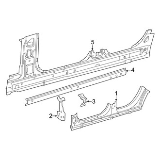 Mercedes-Benz OE - Pillars, Rocker & Floor - Rocker (Sport Utility Coupe 254.347 Body Code)