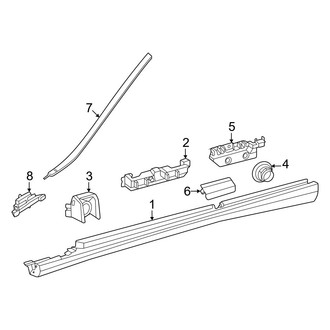 Mercedes-Benz OE - Pillars, Rocker & Floor - Exterior Trim (W/O AMG Line), (Sport Utility Coupe 254.347 Body Code)