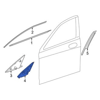 Mercedes-Benz OE - Right Door Applique Seal