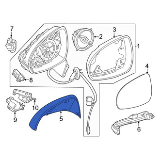 Mercedes-Benz OE - Front Right Door Mirror Cover