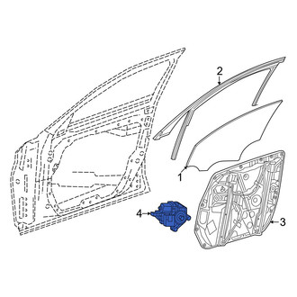 Mercedes-Benz OE - Front Left Window Motor