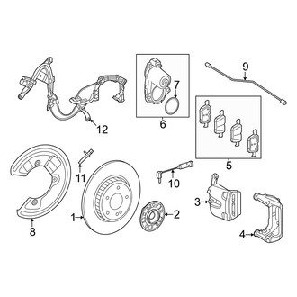 Mercedes-Benz OE - Rear Suspension - Brake Components (Sport Utility Coupe 254.347 Body Code)