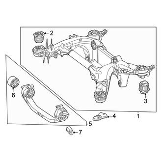 Mercedes-Benz OE - Rear Suspension - Suspension Mounting