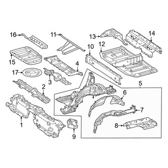 Mercedes-Benz OE - Rear Body & Floor - Floor & Rails (Sport Utility Coupe 254.380 Body Code)