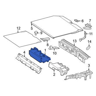 Mercedes-Benz OE - Rear Right Trunk Floor Storage Box