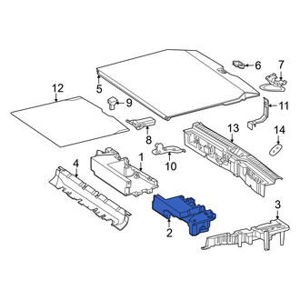 Mercedes-Benz OE - Rear Left Trunk Floor Storage Box