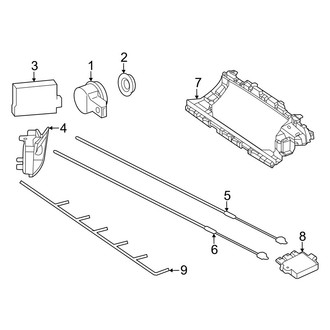 Mercedes-Benz OE - Rear Bumper - Electrical Components (W/O AMG Line), (4Matic)