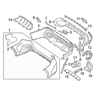 Mercedes-Benz OE - Rear Bumper - Bumper & Components (Cover & Components)