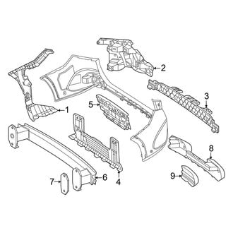 Mercedes-Benz OE - Rear Bumper - Bumper & Components (Inner Components)