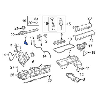 Mercedes-Benz OE - Left Engine Timing Cover Gasket