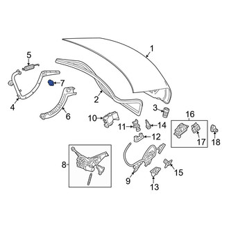 Mercedes-Benz OE - Cowl Water Deflector Clip