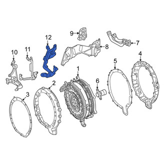 Mercedes-Benz OE - Rear Hybrid Starter Generator Motor Bracket