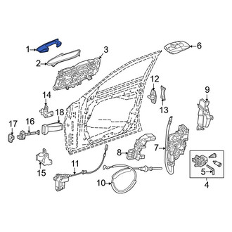 Mercedes-Benz OE - Rear Left Outer Exterior Door Handle
