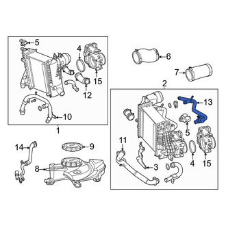 Mercedes-Benz OE - Left Intercooler Hose
