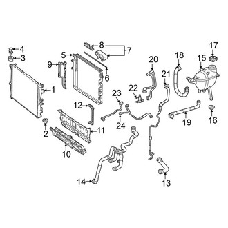 Mercedes-Benz OE - Cooling - Radiator & Components (Primary Cooling), (167.359 Body Code)