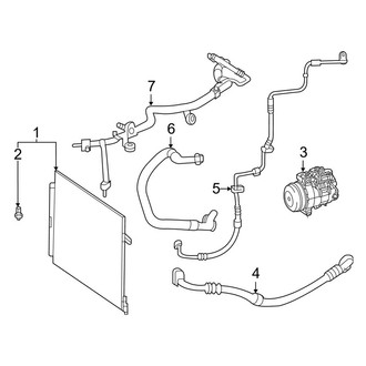Mercedes-Benz OE - Air Conditioner & Heater - Condenser, Compressor & Lines