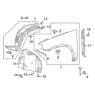 Mercedes-Benz OE - Fender & Components (Sport Utility Coupe)