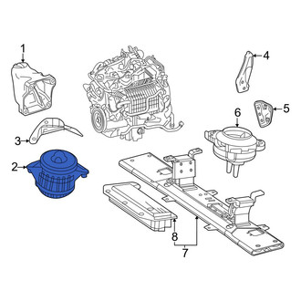 Mercedes-Benz OE - Left Engine Mount