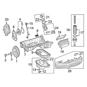 Mercedes-Benz OE - Lower Engine Oil Pan Gasket