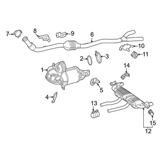 Mercedes-Benz OE - Exhaust System - Exhaust Components (4Matic Sport Utility Coupe)