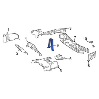 Mercedes-Benz OE - Center Floor Pan Heat Shield Bracket