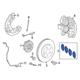 Mercedes-Benz OE - Front Disc Brake Pad Set