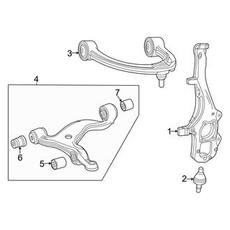 Mercedes-Benz OE - Front Suspension - Suspension Components (167.361 Body Code)