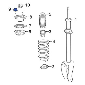 Mercedes-Benz OE - Suspension Shock Absorber Mount Nut