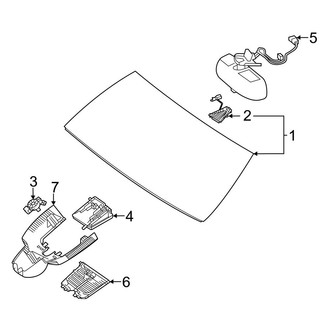 Mercedes-Benz OE - Windshield - Glass (Sport Utility Coupe)