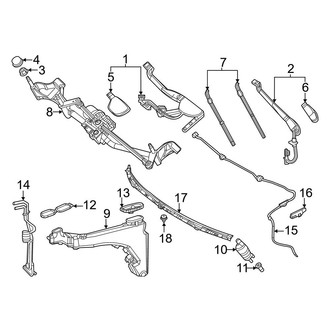 Mercedes-Benz OE - Windshield - Wiper & Washer Components (4Matic)