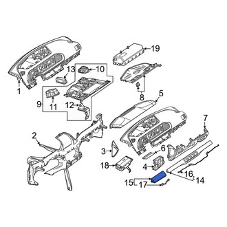 Mercedes-Benz OE - Left Instrument Panel Trim Panel