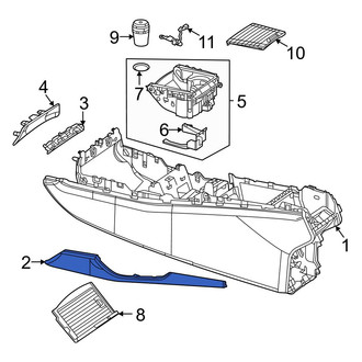 Mercedes-Benz OE - Front Left Console Trim Panel