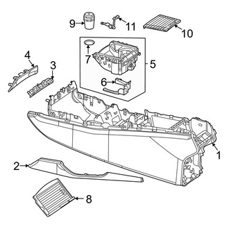 Mercedes-Benz OE - Console (Console & Front Components), (Sport Utility Coupe)