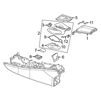 Mercedes-Benz OE - Console (Armrest & Center Components), (Sport Utility Coupe)