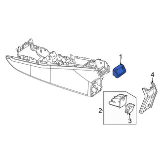 Mercedes-Benz OE - Rear Upper Console Trim Panel